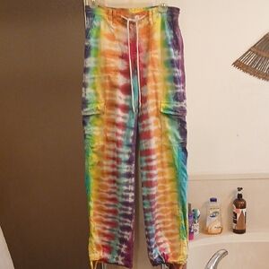 Wild Fable Multicolor Tie-Dye‎ Cargo Pants. Sz.XS